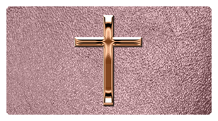 DSC700 510 BZ SH OR Bronze Single Cross Shimmer Orchid Background